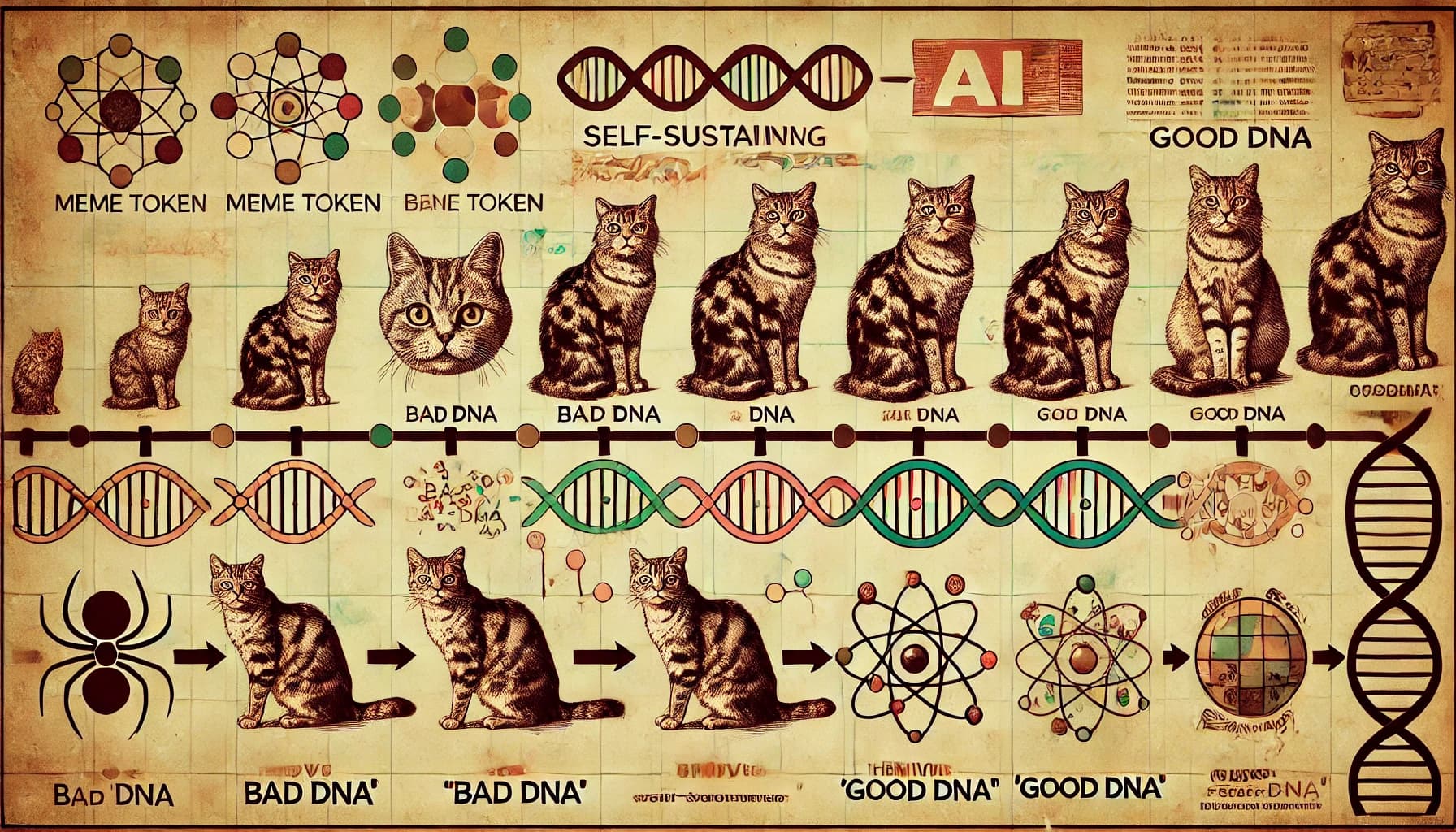 DNA Evolution Concept